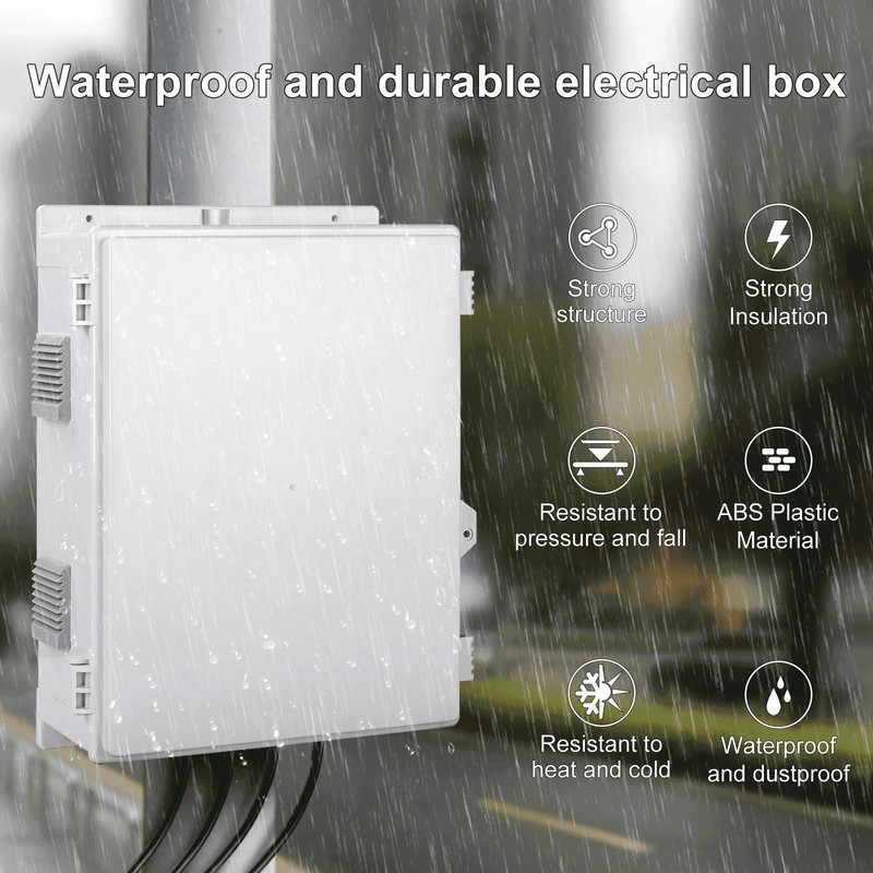 Namunanee Outdoor Electrical Junction Box with High Power Outlet, 16"