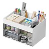 Desk Organiser with 4 Compartments and 4 Drawers - Multifunctional
