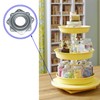 10Pack Lazy Susan Hardware, 3” Square Ball Bearing Swivel Plate,