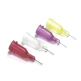 SANANTS 0.25 Inch Synthetical Microtrace Blunt Tip Dispensing Needle with Luer Lock,Precision Acidified Stainless Steel,Match Low Viscosity Liquids,4 Different Sizes，20 PCS
