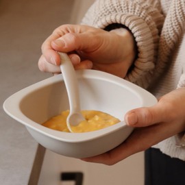 nip Green Öko Baby Breischale ab 4 Monate, bruchfest, mikrowellen- und spülmaschinengeeignet, perfekt für Beikoststart, BPA-frei, ohne Melamin, nachhaltig, 2er Set, Grau