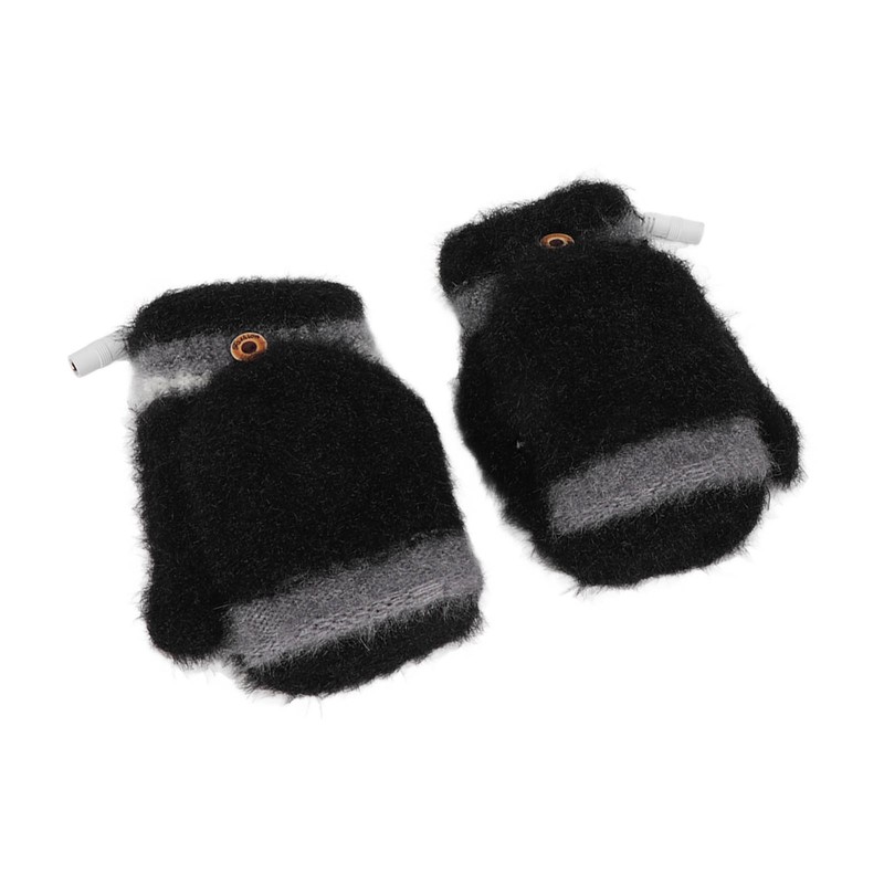 Electric USB Heated Gloves Double Side Heating Keep Warm Fingerless