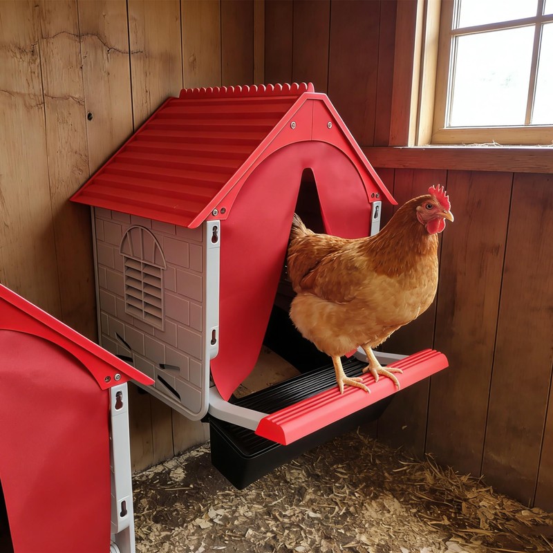 Difsight Roll Away Chicken Nesting Box, 13° Auto Egg Collection
