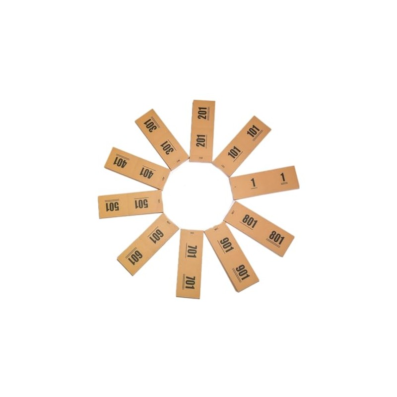 Ameisenkeks® Double Numbers Orange 1-1000 - 10 Blocks