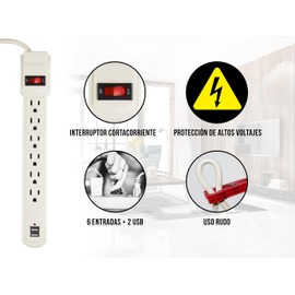CONTROL EXPERT Multicontacto Económico 6 Entradas Uso Rudo Puerto USB