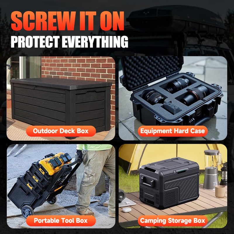 WSDCAM Screw-Mounted Vibration Anti-Theft Alarm - 113dB Loud Security Alarm