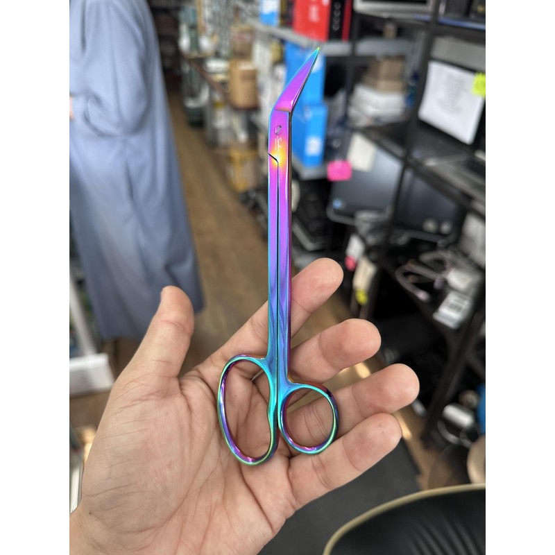 Long Handled Toenail Clippers for Thick Nails, 7.5" Angled Tip