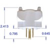 Hug-A-Plug Dual Outlet Wall Adapter, 6 Pack IVORY DG1.B.6.48-IV