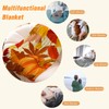 YeeJu Fall Decoraitve Throw Blanket Small Orange Thanksgiving Autumn Pumpkins