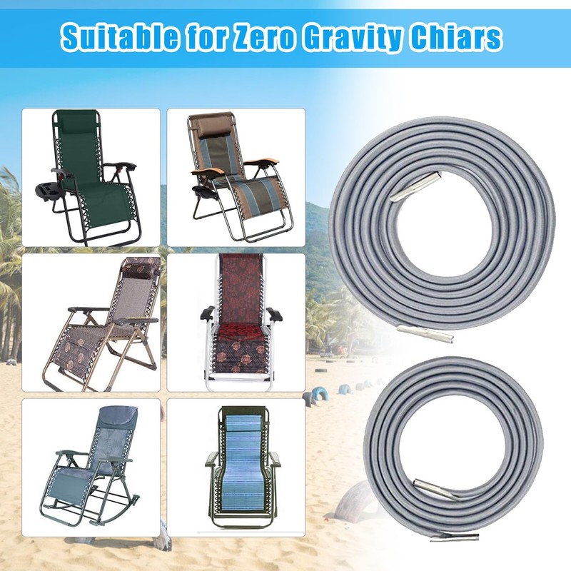 Ostlttyn Zero Gravity Chair Replacement Cord, 4 Pcs Durable Bungee