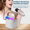 Karaoke Machine, Portable Bluetooth Speaker with Microphones for Adults and