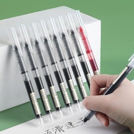 Zoeyirou Gel Pens, 12 Pcs 0.5mm Black Gel Ink Pens Fine Point Smooth Writing Pens, High-End Series Pens for Note Taking, Pretty Gifts for Women, Men, Child