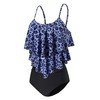 FLYILY Women Two Piece High Waisted Swimwear Tankin Sets Ruffle