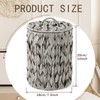 Ctosree 1.3 Gallons Small Trash Can with Lid Handle Boho