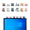 New 6Pcs Creative 3D Craft Figurine Computer Monitor Decor,Tv and