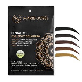 Marie-José & Co Henna Dye Set - Professional Henna Tint for Spot Coloring - Good for 50 Applications (Assorted)