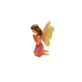 Treasure Gurus Mini Praying Fairy Girl Garden Accessory Miniature Figurine Outdoor Ornament