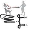 Double Lead for 2 Dogs, Reflective Dog Lead for Two