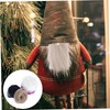jojofuny 4pcs Faux Fur Fabric Beards for Crafting Soft Trim