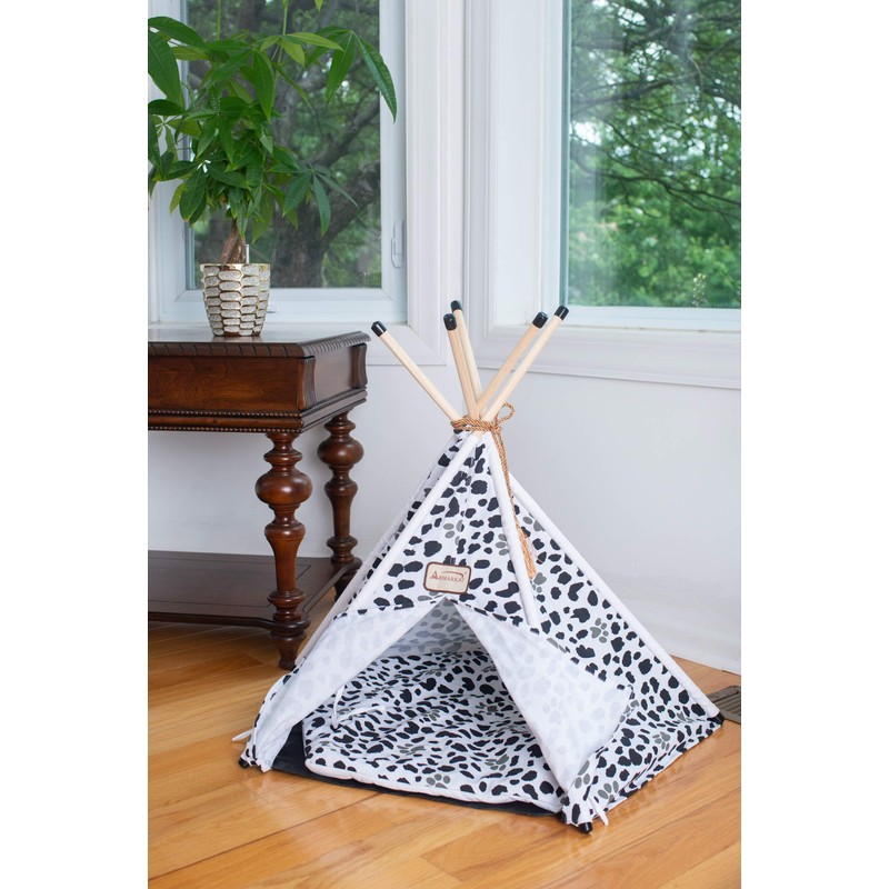 Armarkat C46 Cat Bed, One Size,white, black