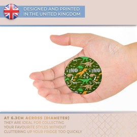 Destination Vinyl ltd Magnet for Refrigerator, Fridge - Rustic Dinosaur T-Rex Dino Kids for Office, Cabinet and Whiteboard, Magnetic Stickers, 14739