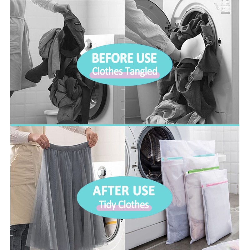 Dmjia Laundry Bag, Pack of 6, 40 cm - 60