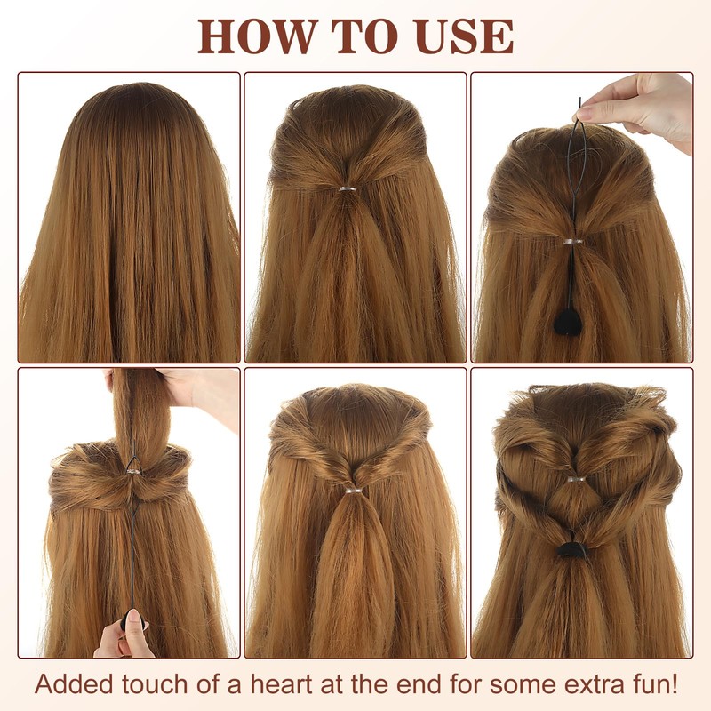 16PCS Hair Beader Tool Automatic Quick, Colorful Loading Beads on