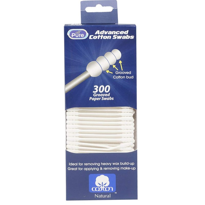 Generic 300ct Cotton Swabs Double Grooved Tipped Applicator Q Tip