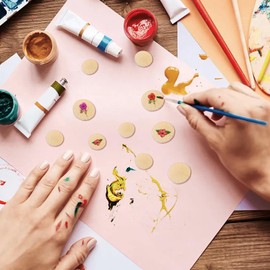 IMIKEYA 100pcs 1.5-3CM Wood Log Slices Discs Unfinished Wooden Slices Crafts Blank Wood Slices for Christmas Wedding Party DIY Crafts Home Decor…