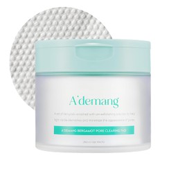 A'demang- Almohadilla tónica limpiadora de poros con bergamota | Almohadilla exfoliante facial, Peeling facial, Hidratante | Para pieles propensas al acné