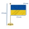 Ukraine Desk Flag, 30 cm Large Small Ukrainian Banner Outdoor,
