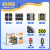 Mini Road Magnetic Tiles Set, Travel Magnetic Tiles with Metal
