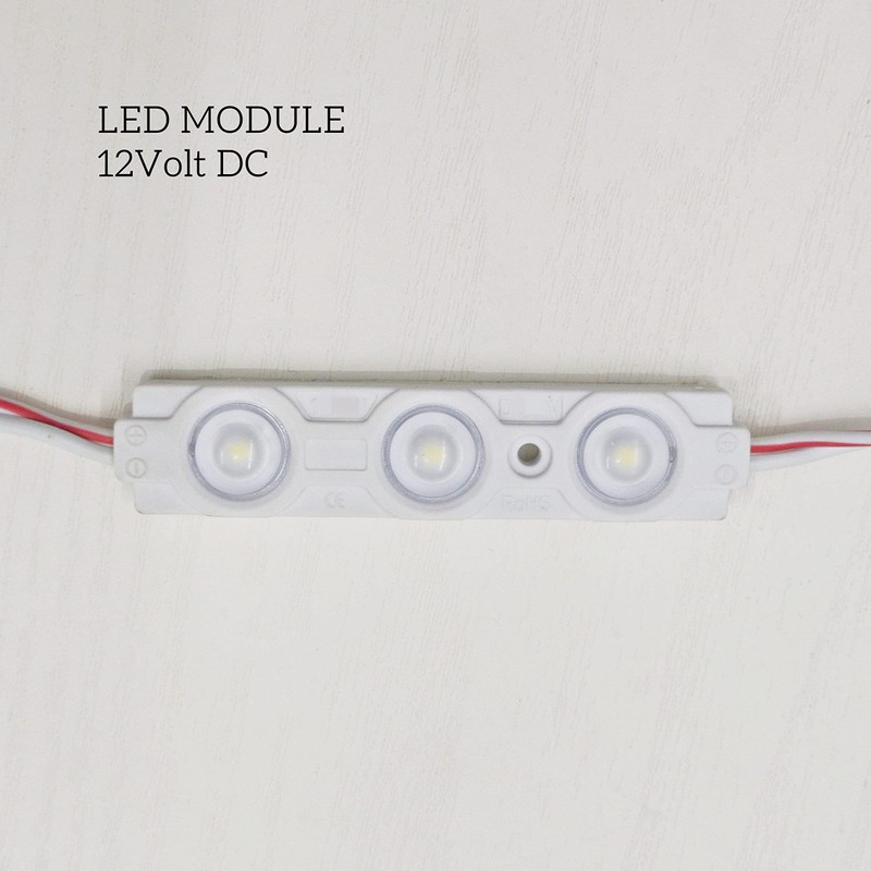200 PCS 12V DC LED Module White 6500K Daylight White