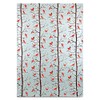 Gift Wrap - Winter Tree - Silver/Brown and White Red