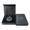 EMF Amulet Flying Archangel Protection Necklace,Volcanic Energy Stone Stainless Steel
