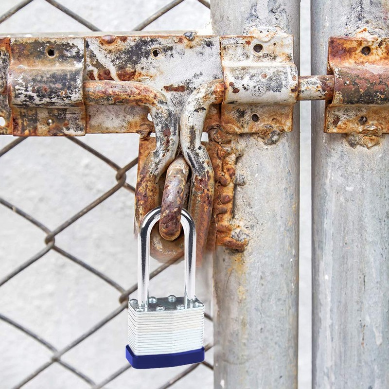 Cyleibe 2 Pack Pad Lock, Long Shackle Heavy Duty Padlock