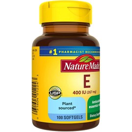 Nature Made Vitamin E 400 I.U. Softgels 100 ea (Pack of 2)