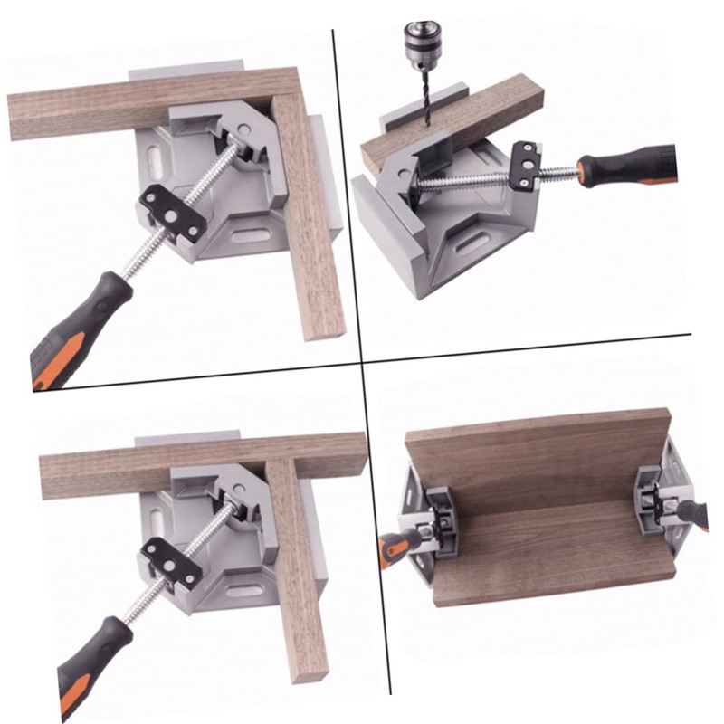 SHINEOFI 1PC Right Angle Clamp Multi Function Single Handle Woodworking