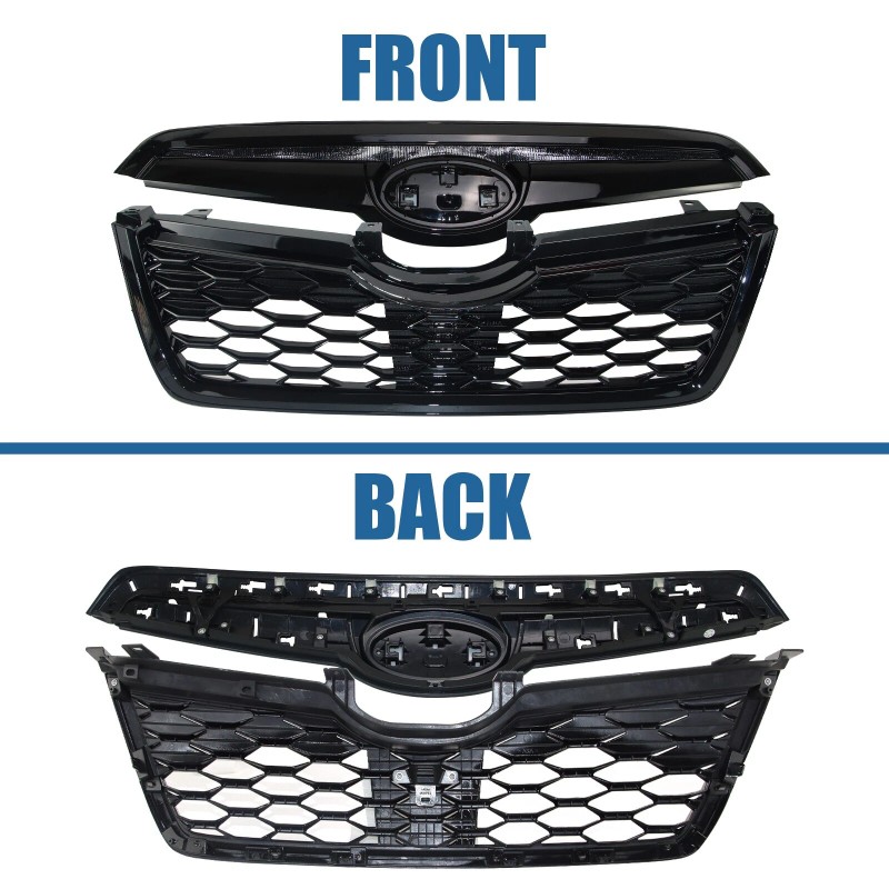 toptier_autoparts Front Grill Replace for 2019-21 Subaru Forester Gloss Black