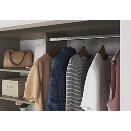 36-Inch Long Premium Polished Chrome Steel Oval Wardrobe Tube Closet Rod with Two End Caps and Installation Screws (3)