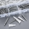 Pack of 220 Self-Drilling Plasterboard Dowels Set: 110 Insulation Dowels,