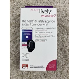 Lively NEW  Lively Wearable2 Mobile Medical Alert Plus Step Tracker Fall Detection NEW