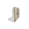 Tenedos White Glazed Ceramic Soap Dish Holder for Bathroom Wall