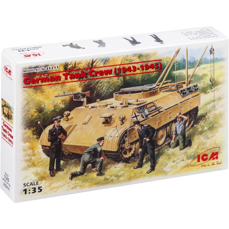 ICM Models German Tank Crew 1943-1945 Building Kit (ICM35211)