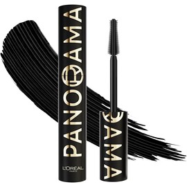 LOréal Paris Panorama Máscara de Pestañas Voluminizadora, Ojos Hasta 1.4 Veces Visiblemente Más Grandes, Mirada Panorámica, Cepillo de Silicona,
