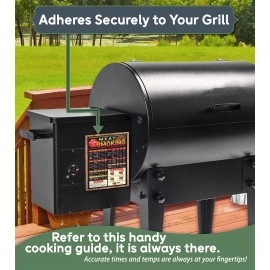 Lone Star Art Smoking Meat Guide Magnet–BBQ Time & Temp Chart for Grill, Smoker, Kitchen Decor