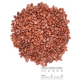 Xmada Crystal Beads for Jewelry Making, 300 PCS Natural Stone Beads, 5mm to 8mm Irregular Gemstone Beads for Beading & Jewelry Making, Beads for Crafts (Red Goldstone)
