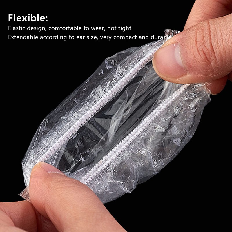 100 Piezas de Protectores de Oreja Desechables, Cubiertas de Oreja
