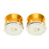1 Pair NAB Hub Adapters Professional Polished Aluminum Alloy 10