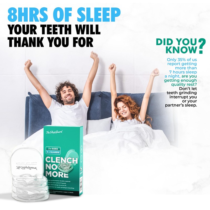 TheSleepGuard Mouth Guard for Clenching Teeth at Night [Pack of